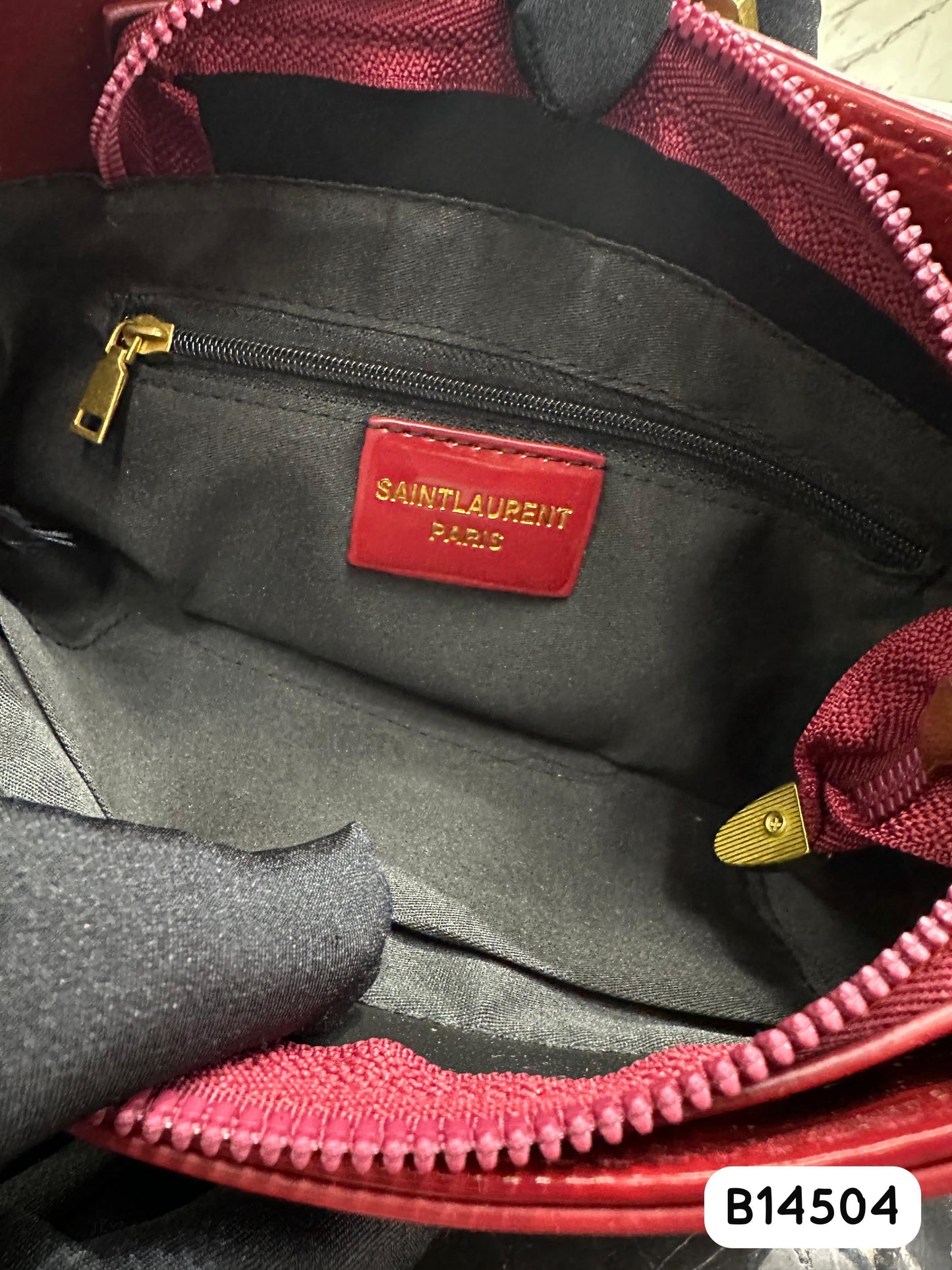 Bolso Charol Vino
