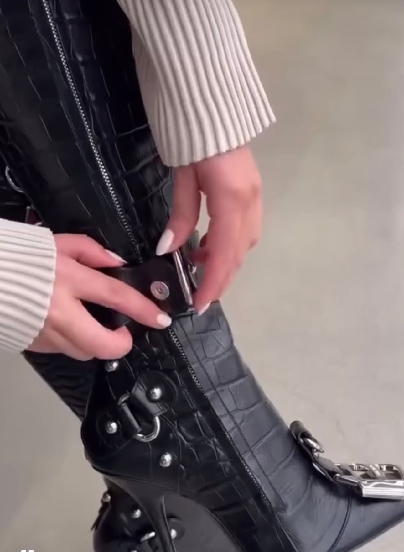 Bota larga de Piel