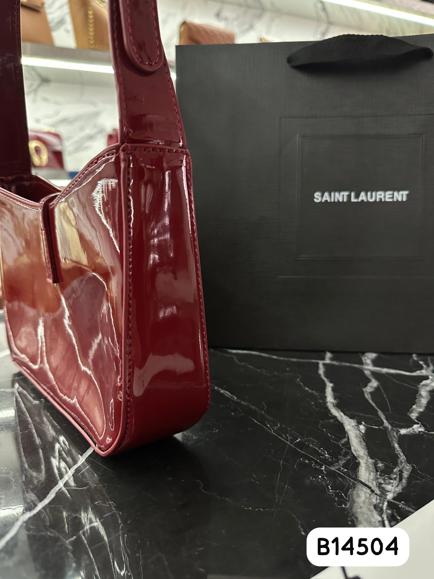 Bolso Charol Vino